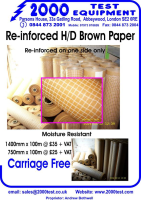 Brown Re-Inforced Paper 750