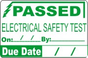 Passed Electrical Test Paper Labels (180)