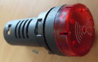 LED Indicator & Alarm Red 12/24/48/110V AC/DC & 230VAC