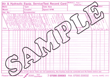 Record Cards & Certificates