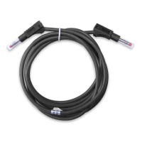 Test Lead: Stackable, Retractable Banana Plugs, 10 AWG, 79"