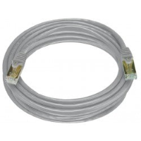 CAT7-25-GRAY   -   CAT7 Cable Shielded Ethernet Network Stranded Patch Cord 25 ft RJ45 - RJ45 Gray