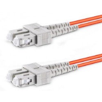 FIBER-D-SCSC-50-10M   -   Duplex SC Multimode Fiber Optic Patch Cable Ferrules 50-Micron 10 m SC - SC Orange