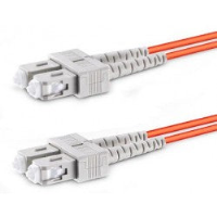 FIBER-D-SCSC-50-4M   -   Duplex SC Multimode Fiber Optic Patch Cable Ferrules 50-Micron 4 m SC - SC Orange