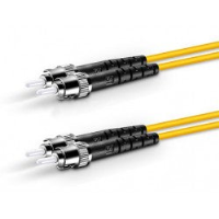 FIBER-D-STST-9-10M   -   Duplex ST Singlemode Fiber Optic Patch Cable Ferrules 9-micron 10 m ST - ST Yellow