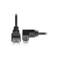 USB2-AB-ULA-5M-K   -   USB 2.0 Cable Up Type A Left Angle Type B Tight Space Hi-Speed 5 m USB Type A Male - USB Type B Male Black