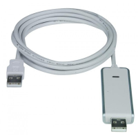 USB2-LINK-PM   -   USB 2.0 Data Transfer Cable PC Mac Network File Link Computer 6 ft USB Type A Male - USB Type A Male Gray