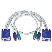 VKMEXT-3   -   KVM Cable VGA PS/2 Extension 15HD 6-pin miniDin 3 ft 15HD Male - 6 pin miniDIN Male - 15HD Female - 6 pin miniDIN Female Gray