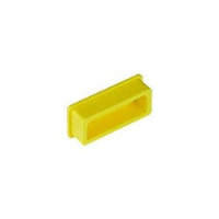 DVI Female Dust Cover, Yellow, 100-Pack