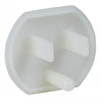 3-Prong NEMA 5-15R Power Outlet Cover, White, 1000-Pack