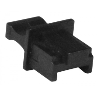 RJ45 Female Connector Covers, Black, 10-pack