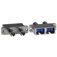 ST-SC Duplex Hybrid Metal Fiber Optic Coupler