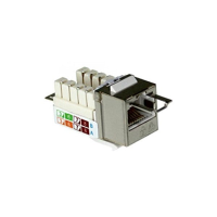 CAT6 Shielded Vertical Keystone Jack with Lock