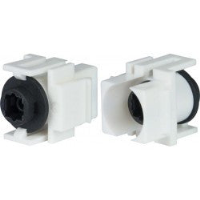 TOSLINK Keystone Insert Coupler, Female to Female, Black