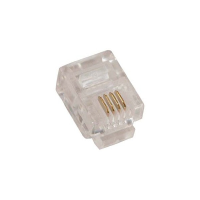 RJ11 (6P4C) Plug for Stranded Flat Wire