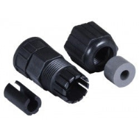 RJ45-5EWTP-CB28 - CAT5e Waterproof Cable Side Long Cable Gland with 13/16 in. - 28 UN Threading