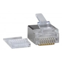 RJ45 Plug for 28AWG Flat Stranded Shielded CAT6 Cable