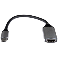 USB 3.0 Type C Male to 4K 10.2Gbps HDMI Female Adapter Cable, Aluminium Housing