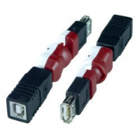 USB 2.0 Type A Female to Type B Female Flexible Gender Changer