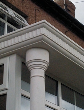 Bespoke White Columns in Worcestershire