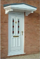 Grey Bespoke Over Door Canopies