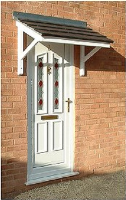 White Bespoke Hopberry Over Door Canopies