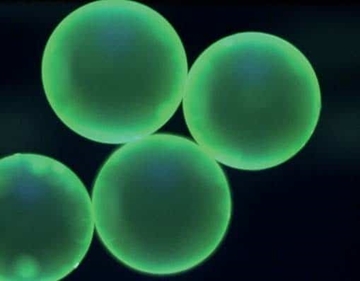 Green Fluorescent Polystyrene Particles In Aqueous Suspension
