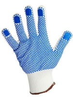 Warrior' Knitted Dotted Gloves - x12