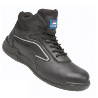 Himalayan Black Leather Safety Trainer Boot Metal Free Cap & Midsole