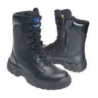 Himalayan Black Leather High Cut Safety Boots