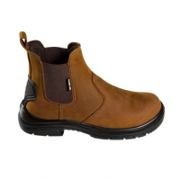 Brown Waxy Leather Dealer Boot