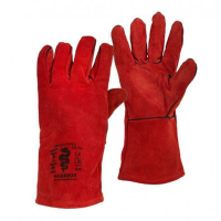 Red Welders Gauntlets x6