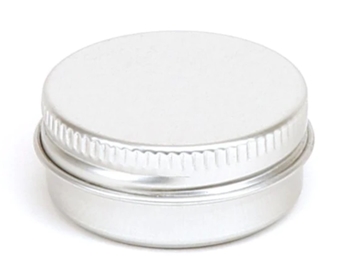 Round Aluminium Tin Container With EPE Lined Screw Lid