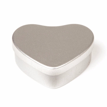 Heart Shaped Tin in Silver
