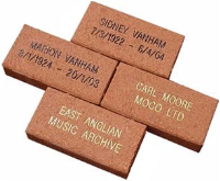 Durable Engraved Bricks For Parks