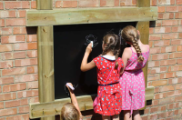 Robust Chalkboard Wall Panel With Timber Frame For Primary Schools