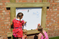 Bespoke Whiteboard Wall Panel With Timber Frame For Parks In Southeast England
