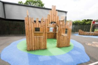 Bespoke Outdoor Wooden Playground Play House For Parks In Southeast England