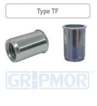 Rivet Nuts - Steel Zinc Plated - Round Body