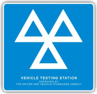 Mandatory 3 Triangles Testing Station Sign