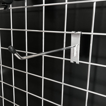 Single Prong Hook for Grid Panel - 45 Deg End - 20cm Long