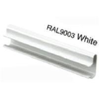White PVC Slatwall Inserts For Supermarkets