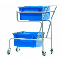 Twin Container Order Picking Trolley For Supermarkets