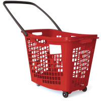 Trolley Shopping Basket Red 55 Litre 10-Pack For Supermarkets