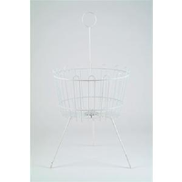 White Round Dump Basket For The Retail Industry