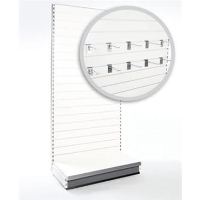 Supermarket Shelving & Shop Shelving - Slatwall Shelving Bay For The Retail Industry