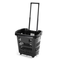 Trolley Shopping Basket Black 34 Litre 10-Pack For The Retail Industry