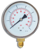 UK Suppliers of Weatherproof Heavy Duty Bourdon Tube Gauge