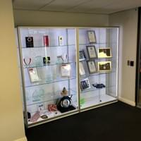 Custom Made Stylish Trophy Display Cabinets