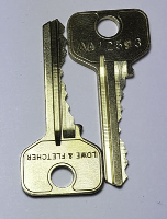 Lowe and Fletcher Coin Lock Key Cutting